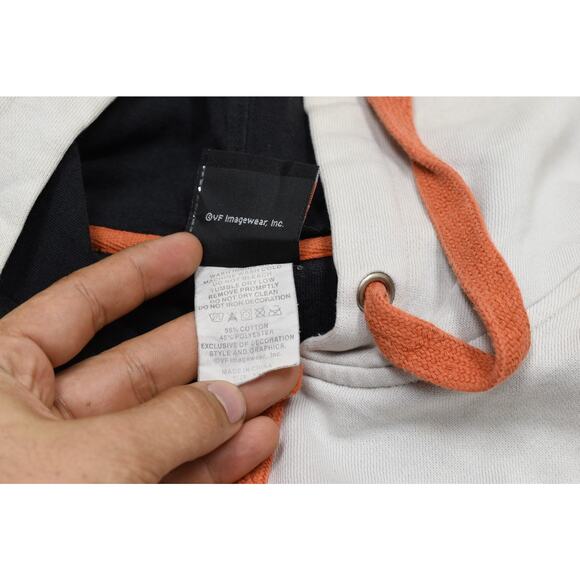 Vintage Harley-Davidson Men's White Hoodie Sweatshirt Regular Size L Stained - Picture 8 of 8